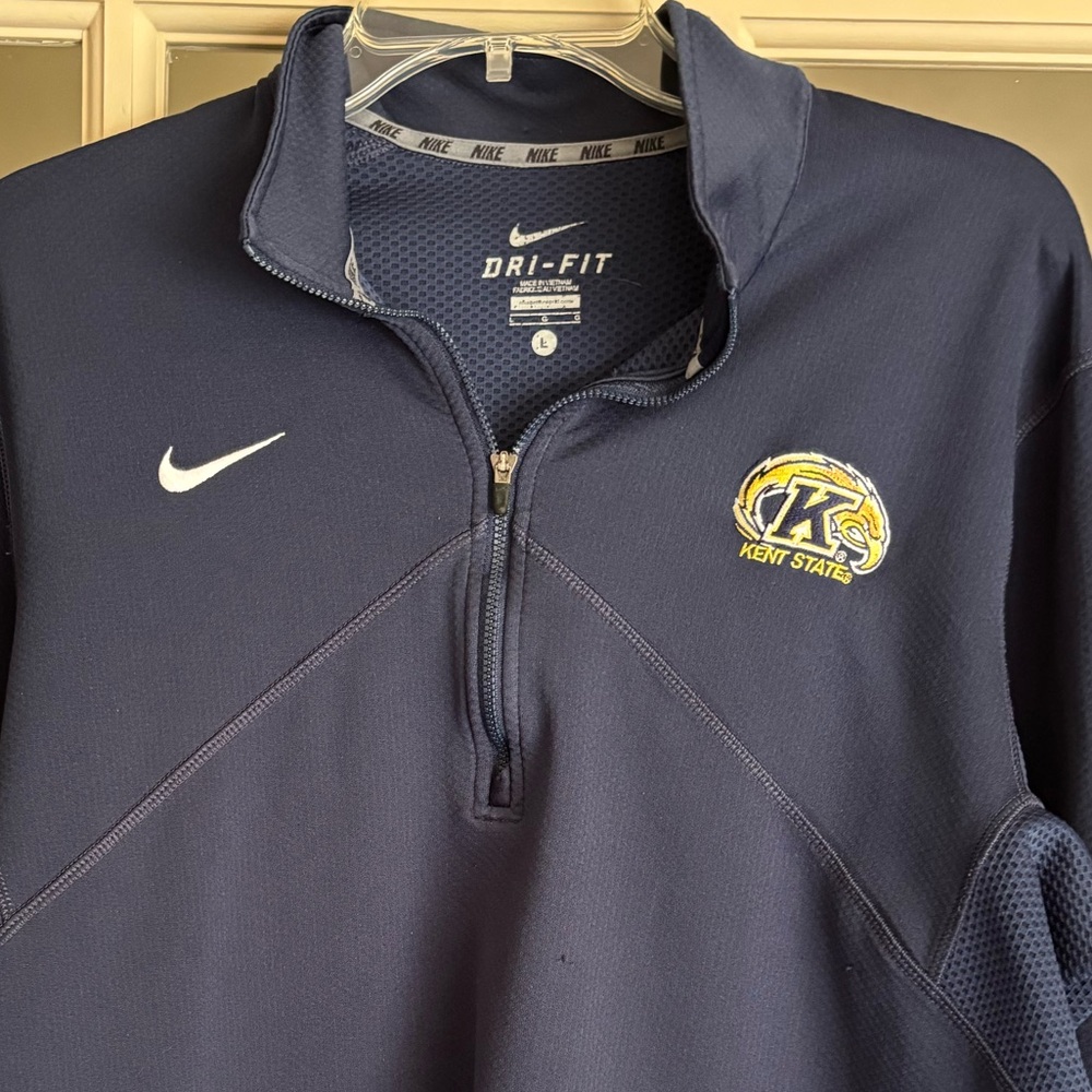Nike Navy Blue Dri-Fit Quarter-Zip Sweatshirt